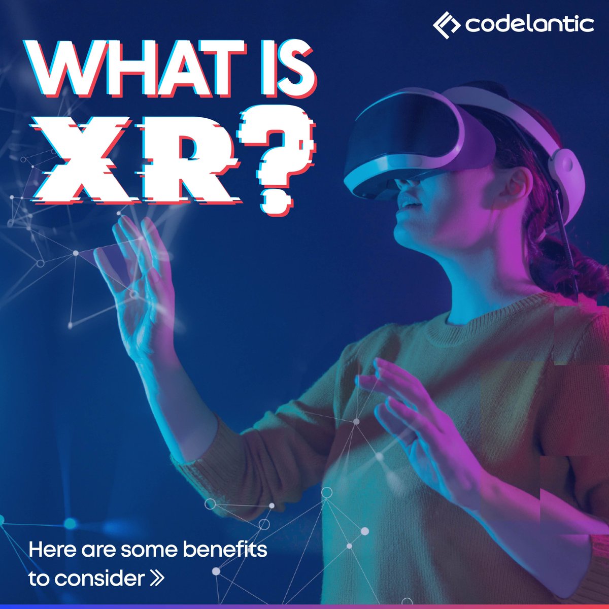 CodeLantic's tweet image. Extended Reality (XR) offers a wide range of benefits across numerous industries, enhancing user experiences, improving training and education, enabling remote collaboration, and driving innovation and problem-solving. 

#xr #extendedreality #fullstacklife