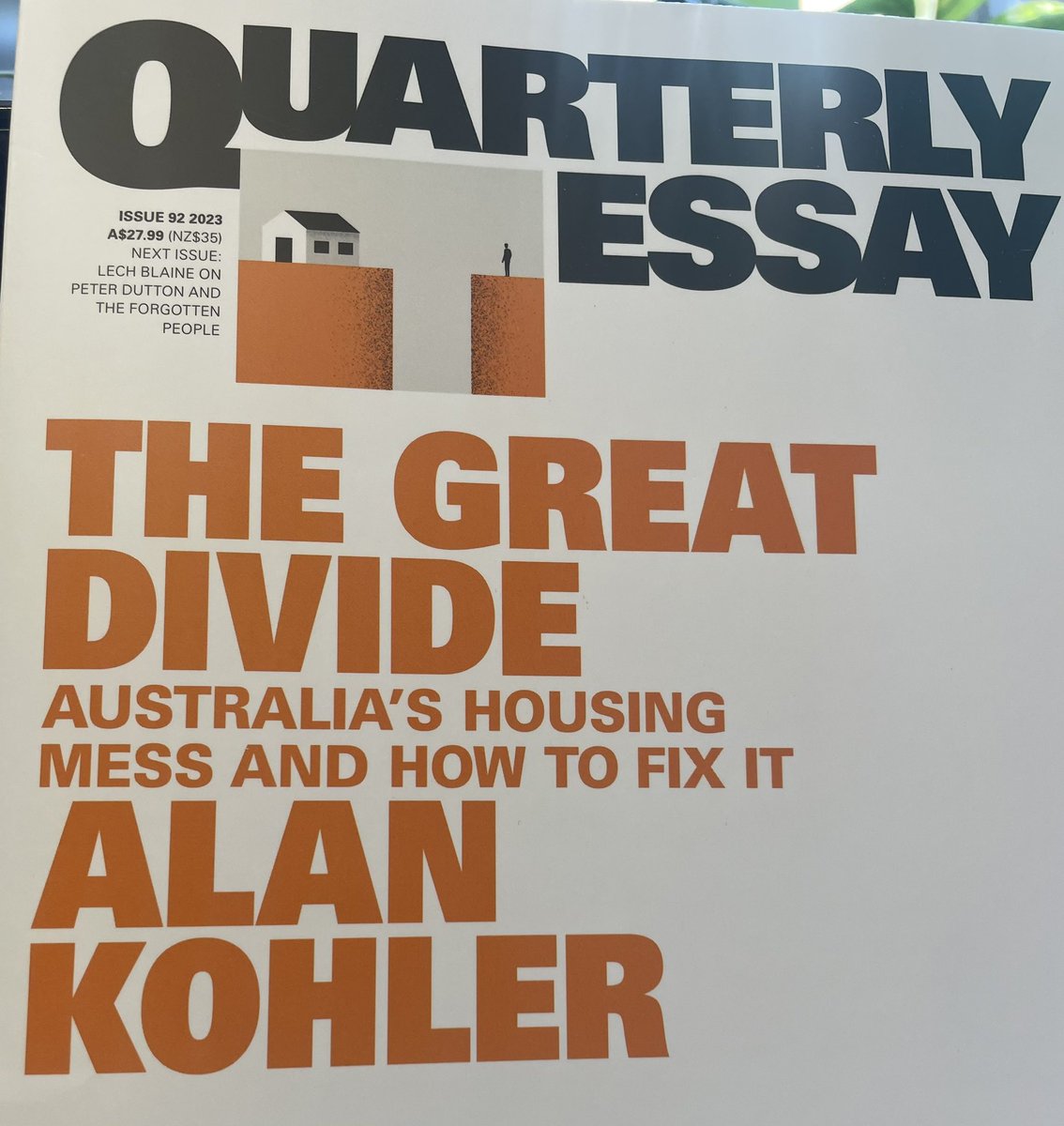 Put the new @quarterly_essay by @AlanKohler on your summer reading list. It’s such a great ‘look back to look forward’ on Australian housing.