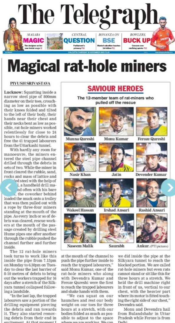 SAVIOUR HEROES...
#UttarakhandTunnelCollapse
#UttarakhandTunnelRescue
#UttarkashiRescueOperation