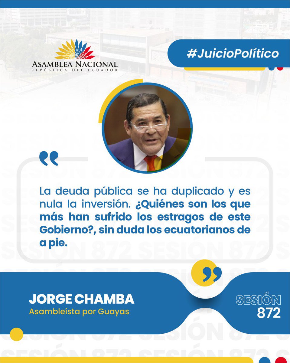 Jorge_Chamba_ec's tweet photo. El Representante del Pueblo‼️

Soy la voz del pueblo, la voz de los que más han sufrido por los estragos de gobiernos incompetente y traidores. 

@AsambleaEcuador 
@Construye_Ecu 
@seguidores https://t.co/unA6wZaS9E