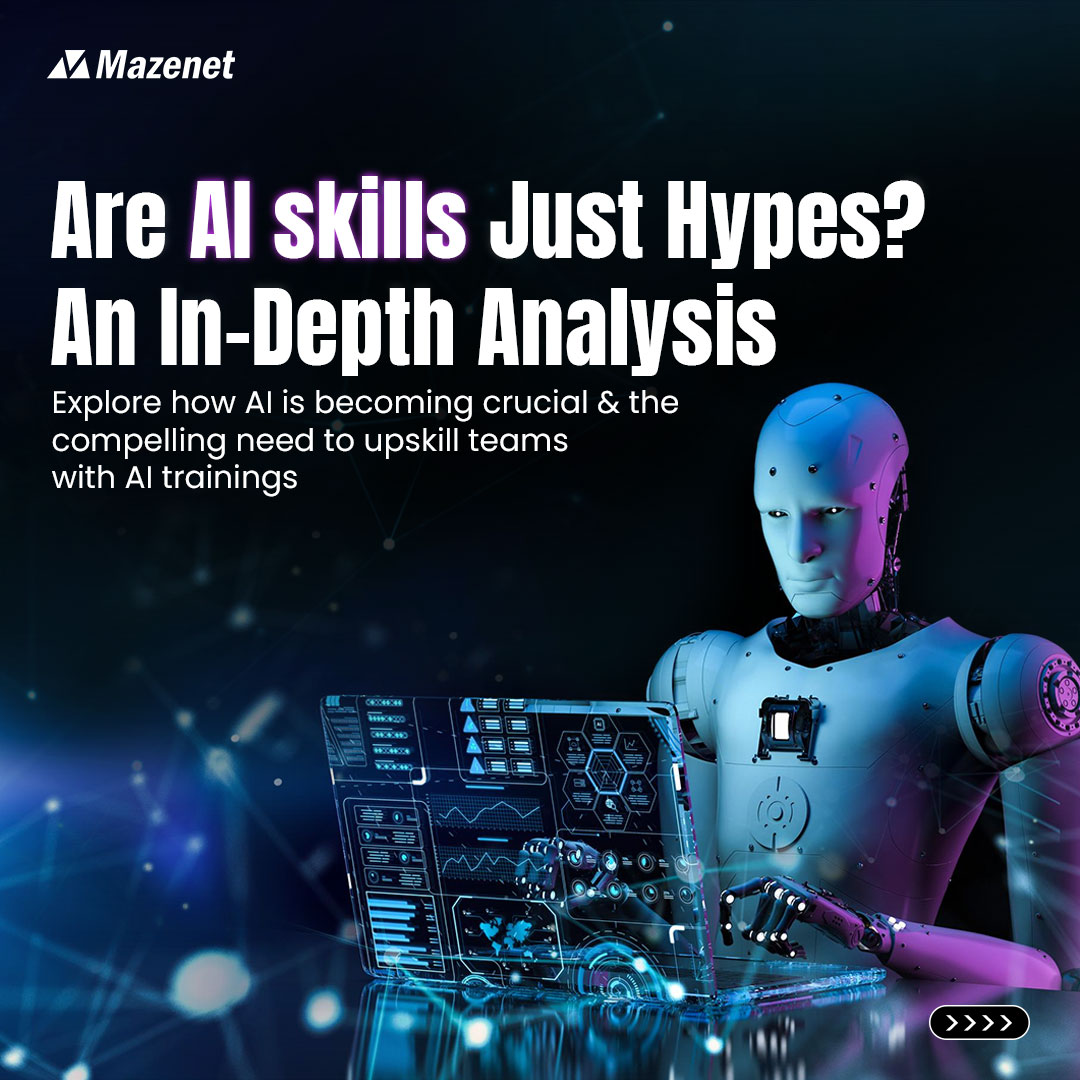 Maze_net's tweet photo. Companies that prioritize corporate AI skills training increase business value by 1.5 times. 
Read more- https://t.co/KESyNFFsOL

#Mazenet #AI #ArtificialIntelligence #AItraining #Training #AISkills #Upskill #Traininganddevelopment https://t.co/y6Na0OeBFq