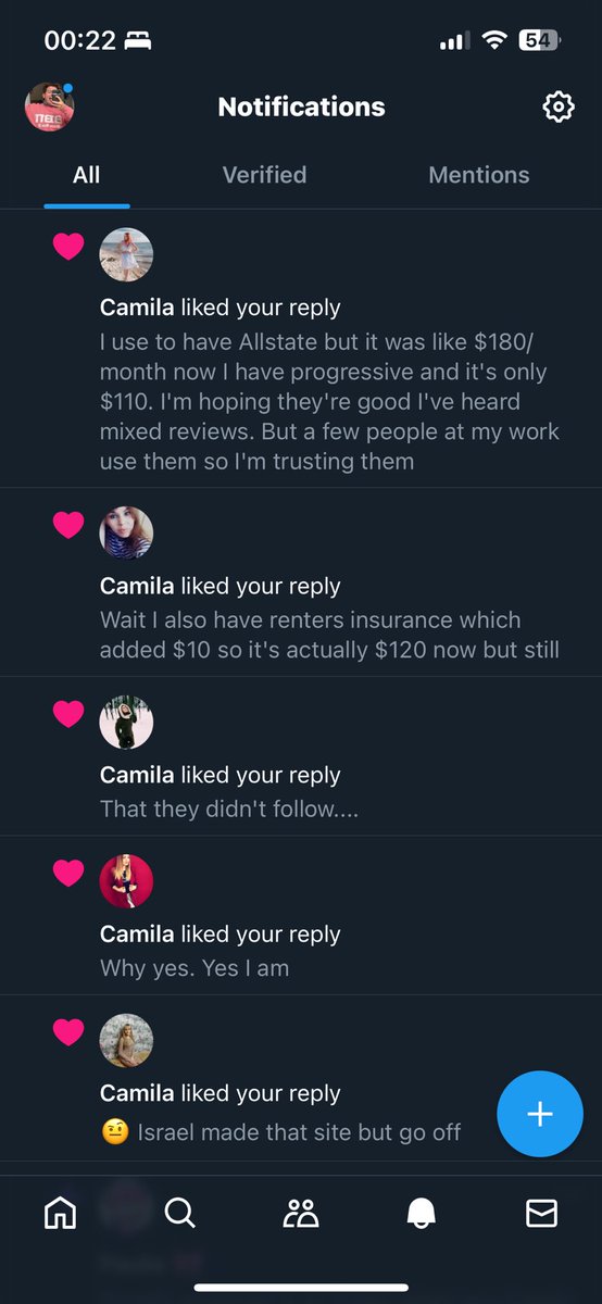 hello why is every single Camila liking my stuff