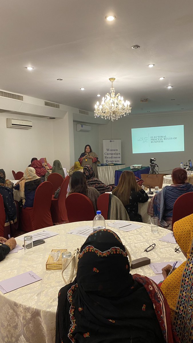 Strengthening female political participation is essential for the effective functioning of #LocalGovernments

Kickstarted the Women Campaign Readiness Program in #Karachi for the capacity building of female #LocalGovernment representatives of #Dadu and #Badin