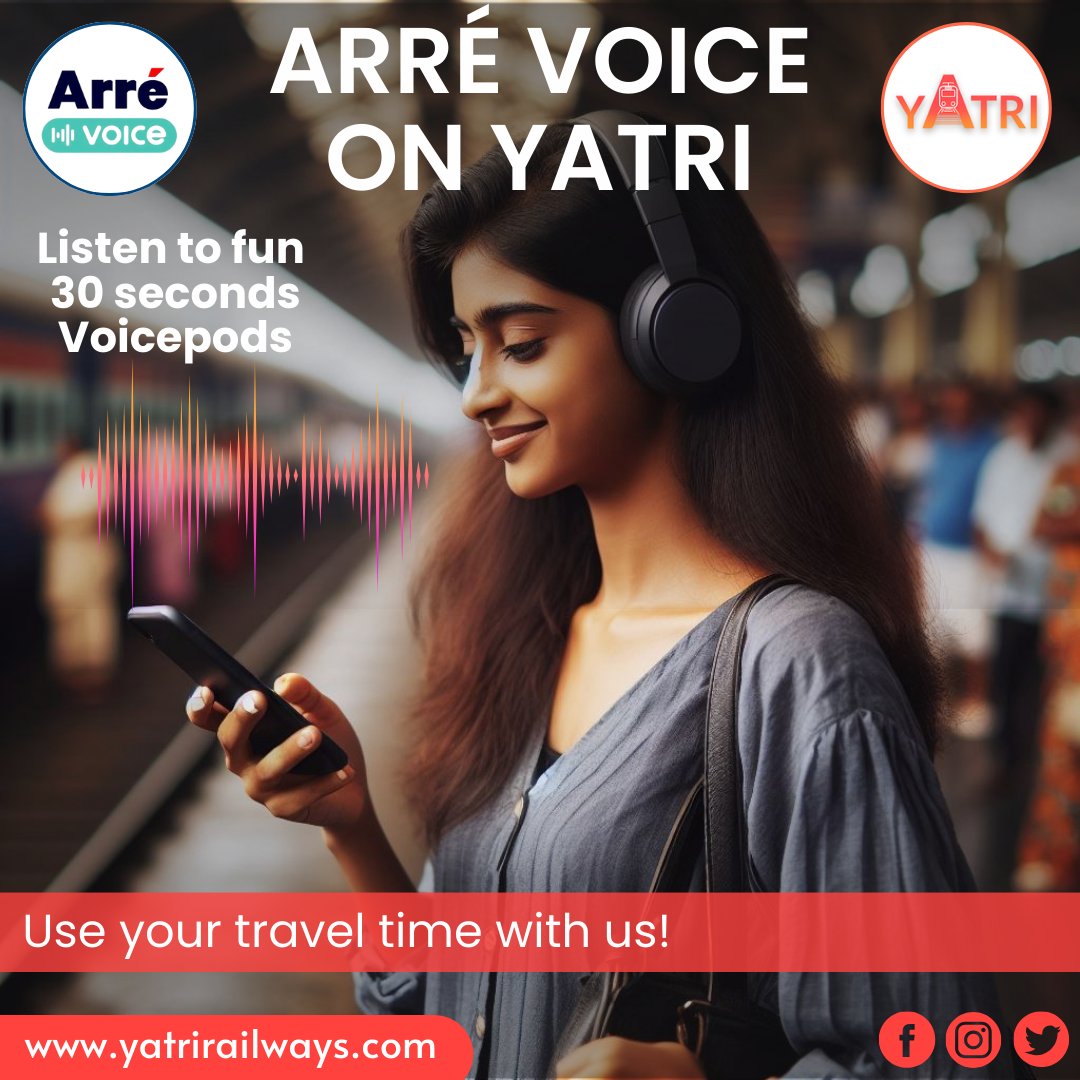 What's better for a Mumbaikar than tuning into some fun, and entertaining stories of Aamchi Mumbai while traveling back and forth? Yatri App tune into a specially curated playlist just for you with pods on Mumbai Locals. Check out now📲 bit.ly/Yatri-Arre-Voi… @ArreTweets #Mumbai