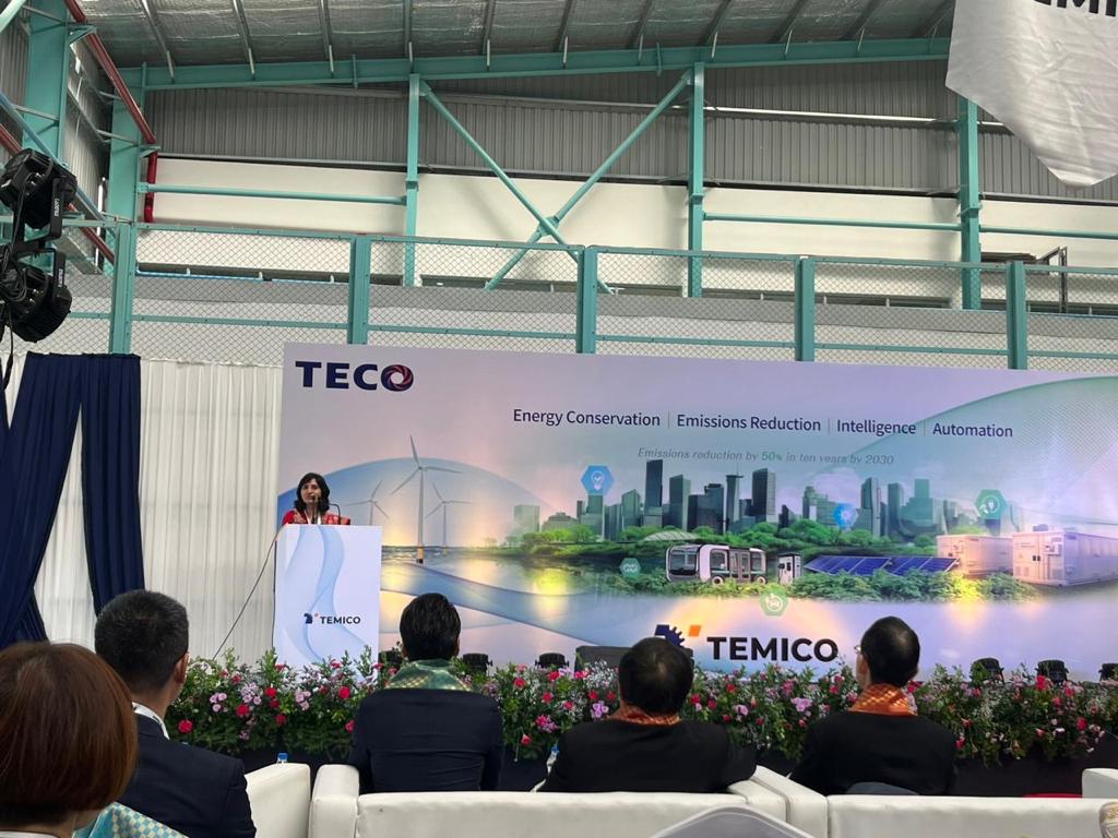 Joined the grand opening ceremony of TEMICO Motor India's new factory in the Hitech Defence & Aerospace Park. Congratulations to TECO Electric & Machinery and Mitsui & Co., Ltd (@mitsuiandco). Karnataka continues to be a thriving hub for industrial growth. #KarnatakaGrowthStory