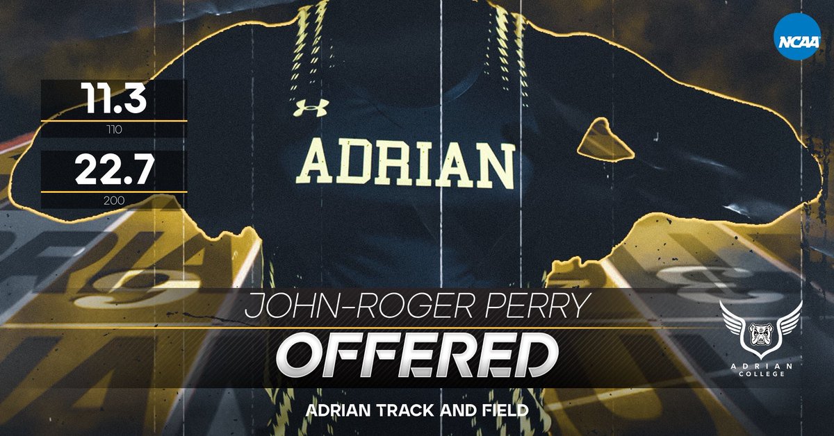 JohnnyPerryy's tweet image. #AGTG After an amazing conversation with coach Hoover, I’m blessed to say I received an offer from Adrian college!