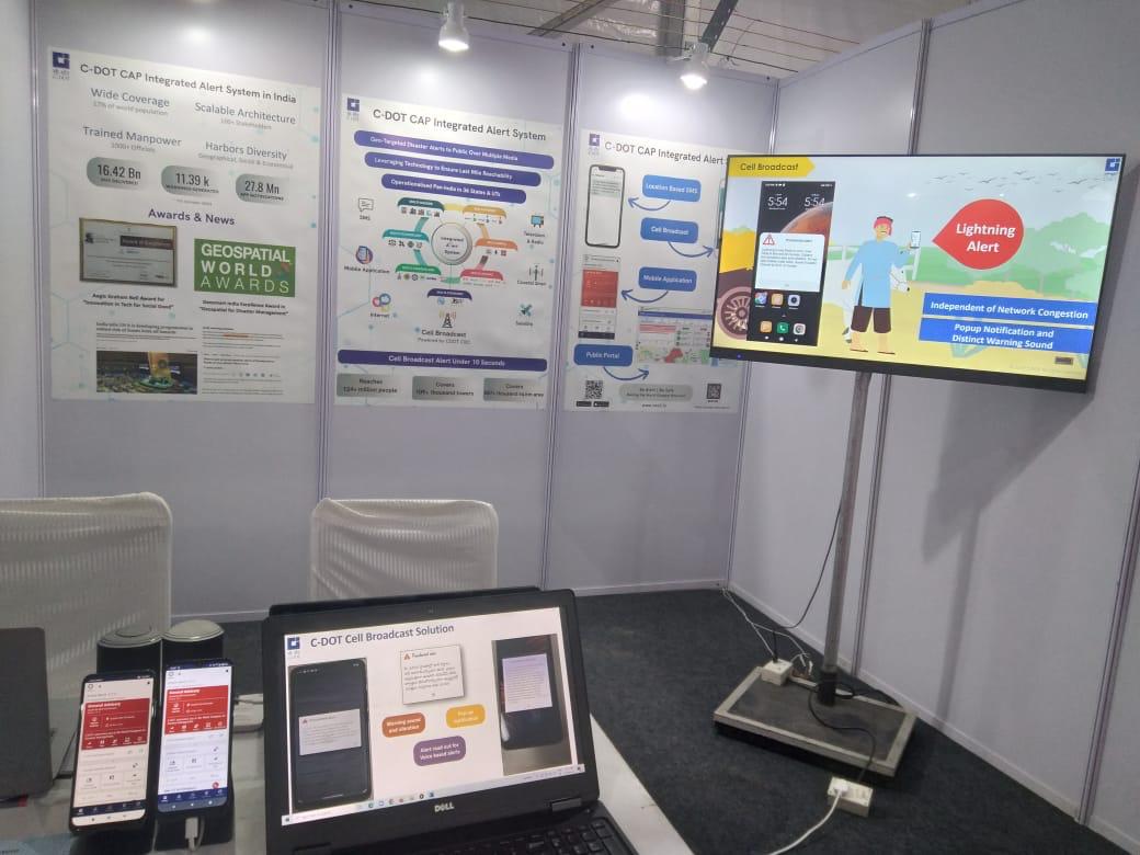 CDOT_India's tweet image. @CDOT_India is demonstrating its @ITU #CAP based Integrated Alert System for Disaster Management at the 6th World Congress on Disaster Management @6WCDM2023, Dehradun @DoT_India @devusinh @AshwiniVaishnaw @UN #EW4All #WCDM