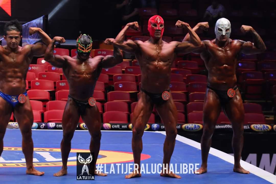 LaTijeraLucha's tweet photo. El momento estelar del #MrCMLL edición 2023 llegó con la máxima categoría de #ClasificadosCMLL, donde el sabor llegó con los representantes de Occidente #JhonnyDinamo, #AngelNegro, los locales #SangreImperial y #Magnus.
Siendo el vencedor el musculoso #Astral... https://t.co/vxJBJHAtZt