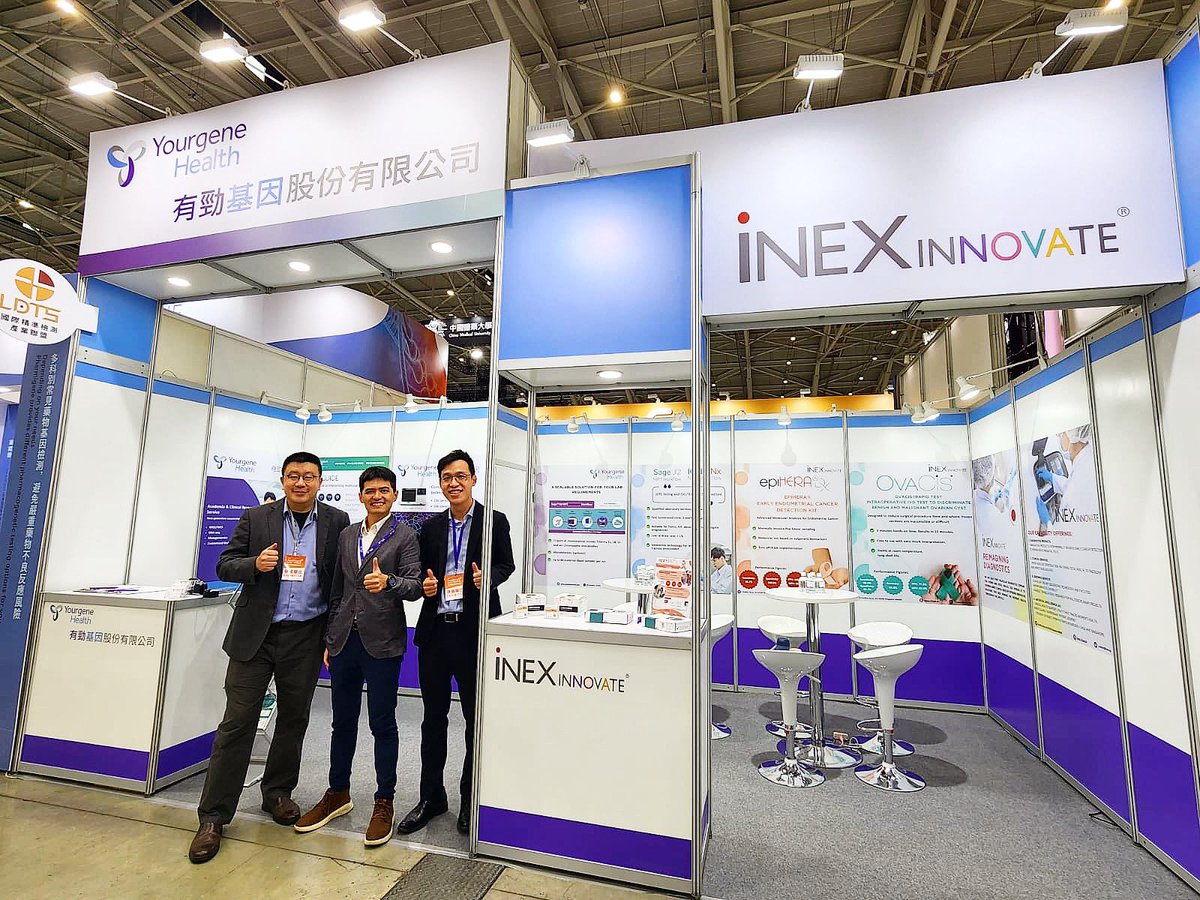 🇸🇬 Today until 3 December INEX Innovate is on the tech island of Taiwan 🇹🇼 exhibiting at the 7th Annual Healthcare+® Expo, the largest medical trade fair in the APAC region.

#ClinicalGenetics #Genetics #Genomics #PrecisionMedicine #PreNatal #NIPT #MolecularDiagnostics