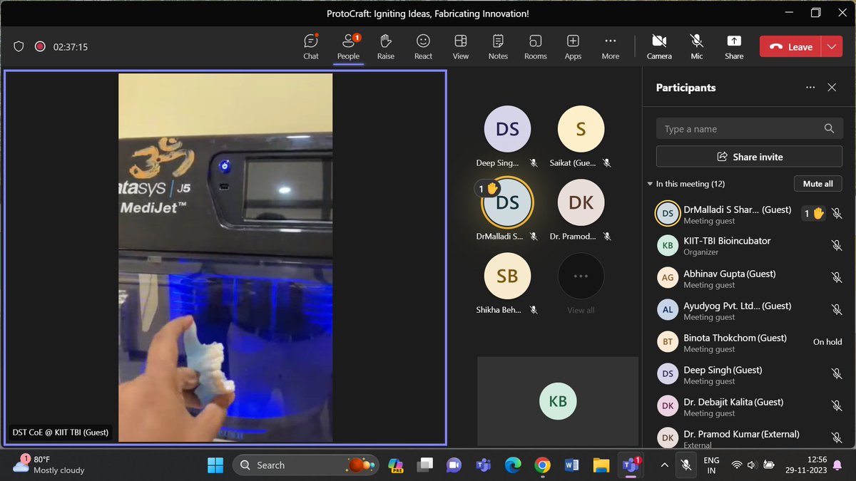 Virtual journey completed at #ProtoCraft, a workshop by KIIT-TBI with DST CoE, KIIT-TBI, supported by <a href="/IndiaDST/">DSTIndia</a> &amp; <a href="/GoI_MeitY/">Ministry of Electronics & IT</a>. Held on Nov 29, 2023, it offered ideation-to-prototype mastery, expert guidance, hands-on labs, networking, and futuristic insights.