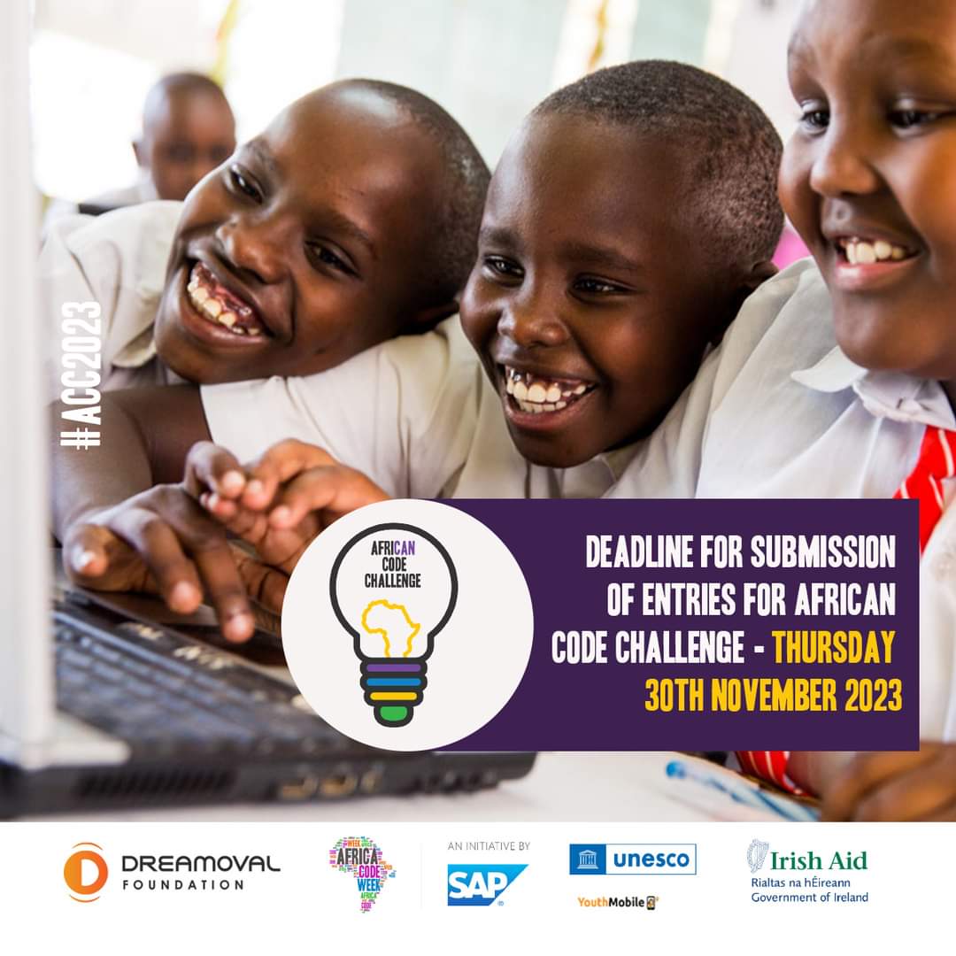Foundation_DO's tweet image. Submit your entry for the AfriCAN Code Challenge today!  

The deadline for entries is today. 

Don’t miss out on this unique opportunity. Visit dreamoval.org/acw 

#AfricanCodeChallenge #AfricaCodeWeek #STEM #Tech #Education