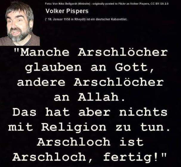 MichaelMamiani's tweet image. #VolkerPispers👍🏻👍🏻👍🏻
#Pispers
#Juden
#Muslim
#Christen