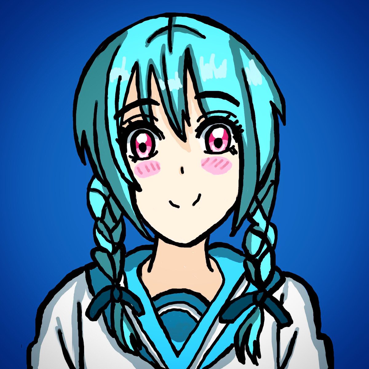 My OC Umeko Cho drawn on procreate.#AnimeArt #Procreate #digitalart