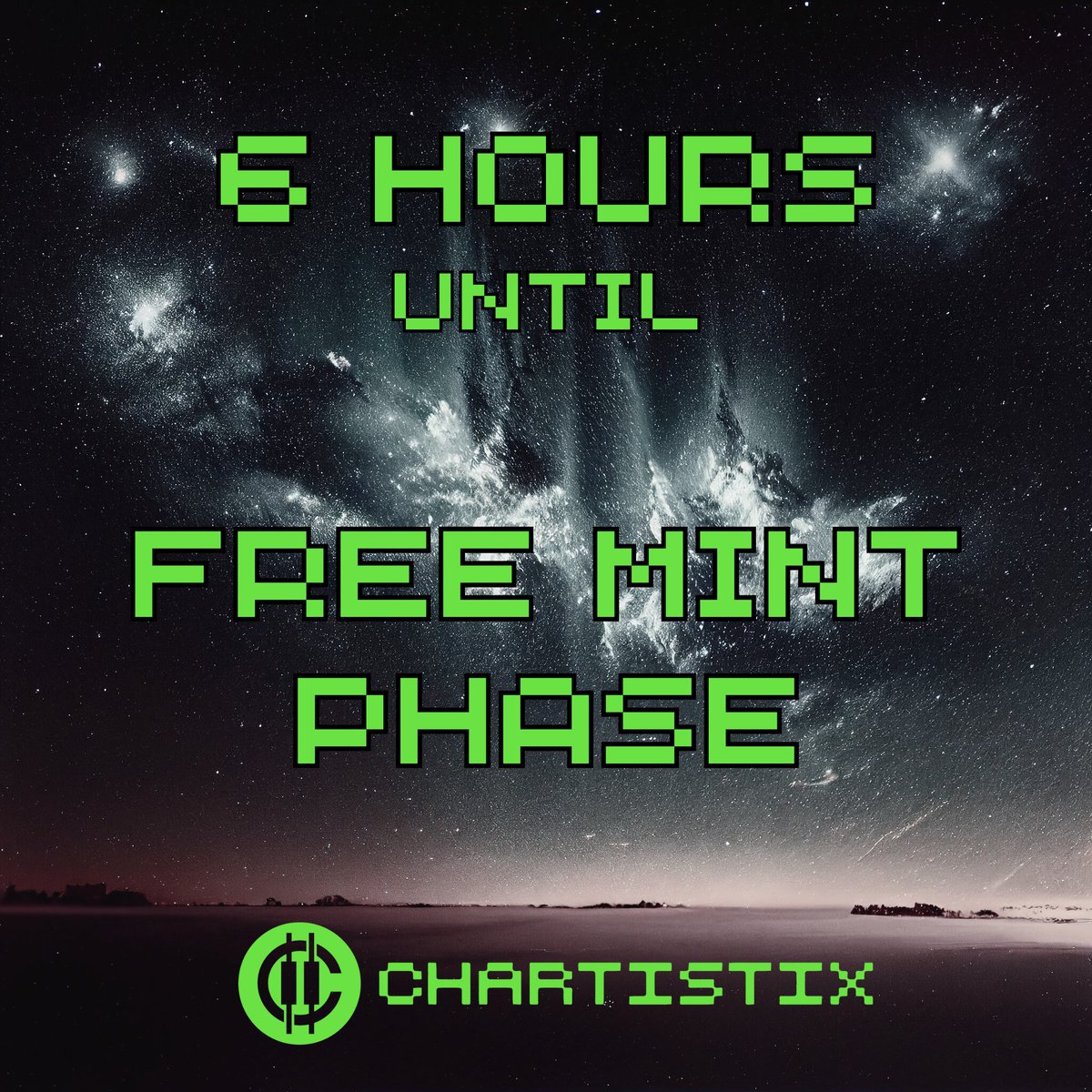 6 hours before our FREE mint phase begins.

CHXerz, are you excited ?!

The clock is ticking... ⏲️