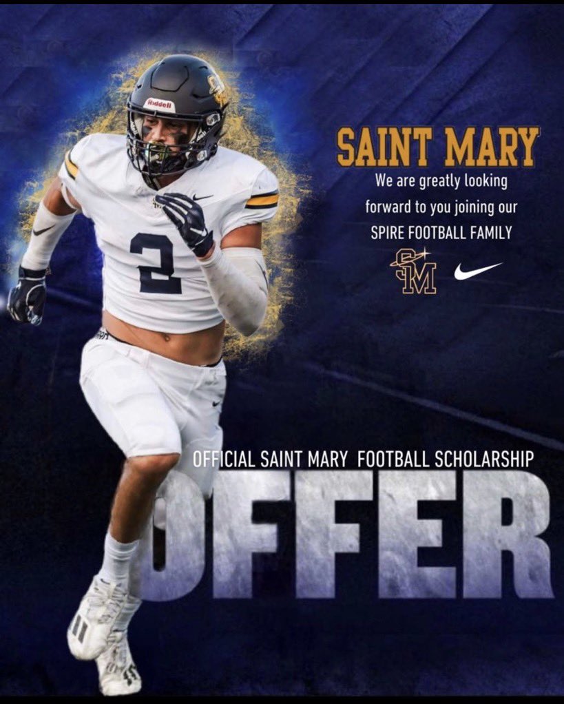 After a conversation with @Coach_Rlopez I’m truly blessed to receive my 3rd offer from The University of Saint Mary’s. @CoachO60 @CoachDicko @CCC_CometFB