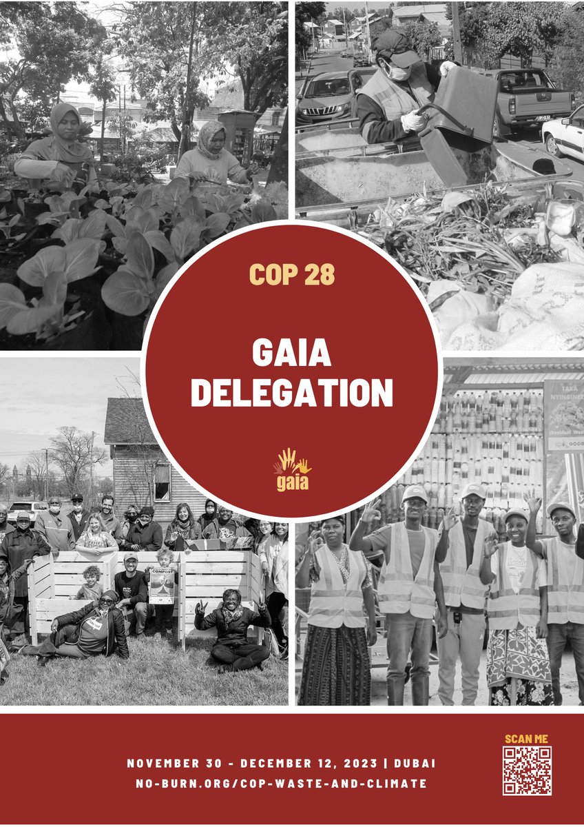 GAIAnoburn's tweet photo. Meet our #COP28 GAIA Delegation! These Global South leaders are set to champion #zerowaste strategies to slash methane emissions from the waste sector.

Learn more at https://t.co/3L3qel7Rjs.

#COP28UAE #BurnNot #EnvironmentalJustice #ThisIsZeroWaste #BreakFreeFromPlastic https://t.co/j1JR1VaW9t