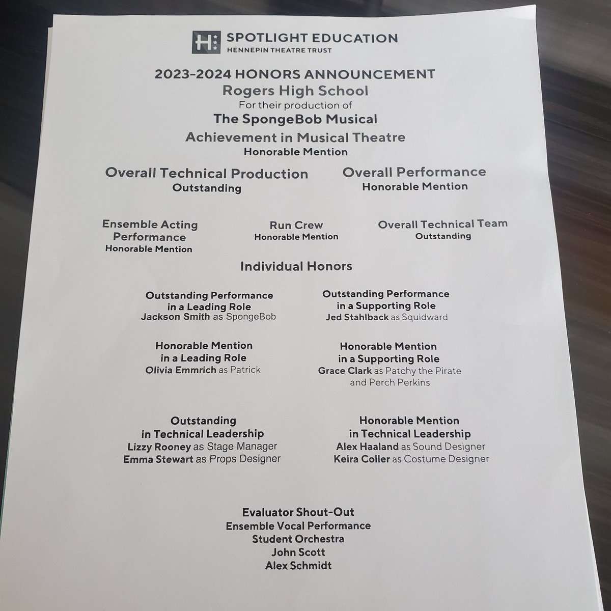 Congrats <a href="/rhstheatredept/">RHS Theatre Dept.</a> ! Let's get pumped for the State Theatre this summer!