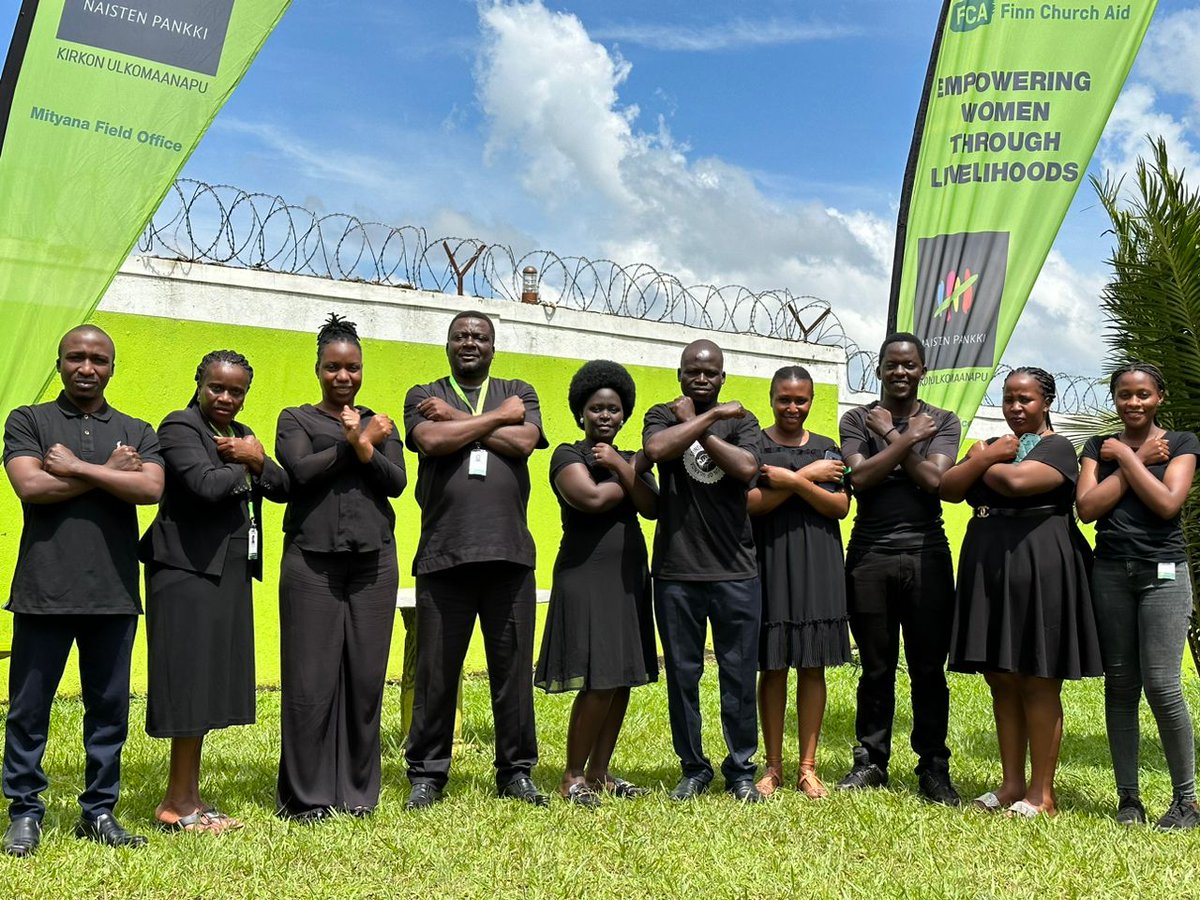 🖤 Stand strong, wear black! #ThursdaysinBlack is more than a color; it's a powerful statement against gender-based violence.

Let's amplify our voices, and build a world where gender-based violence has no place. #16DaysOfActivism 
 
📸: FCA Mityana staff.