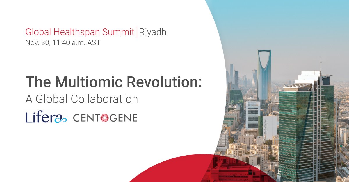 Join <a href="/liferapharma/">Lifera</a> and @CENTOGENE at the <a href="/hevolution_f/">Hevolution Foundation</a> Global #Healthspan Summit in #Riyadh, #SaudiArabia, to discover how we are catalyzing impact through #collaboration and #innovation through a #patient-driven purpose.

Learn more: link.centogene.com/global-healths…