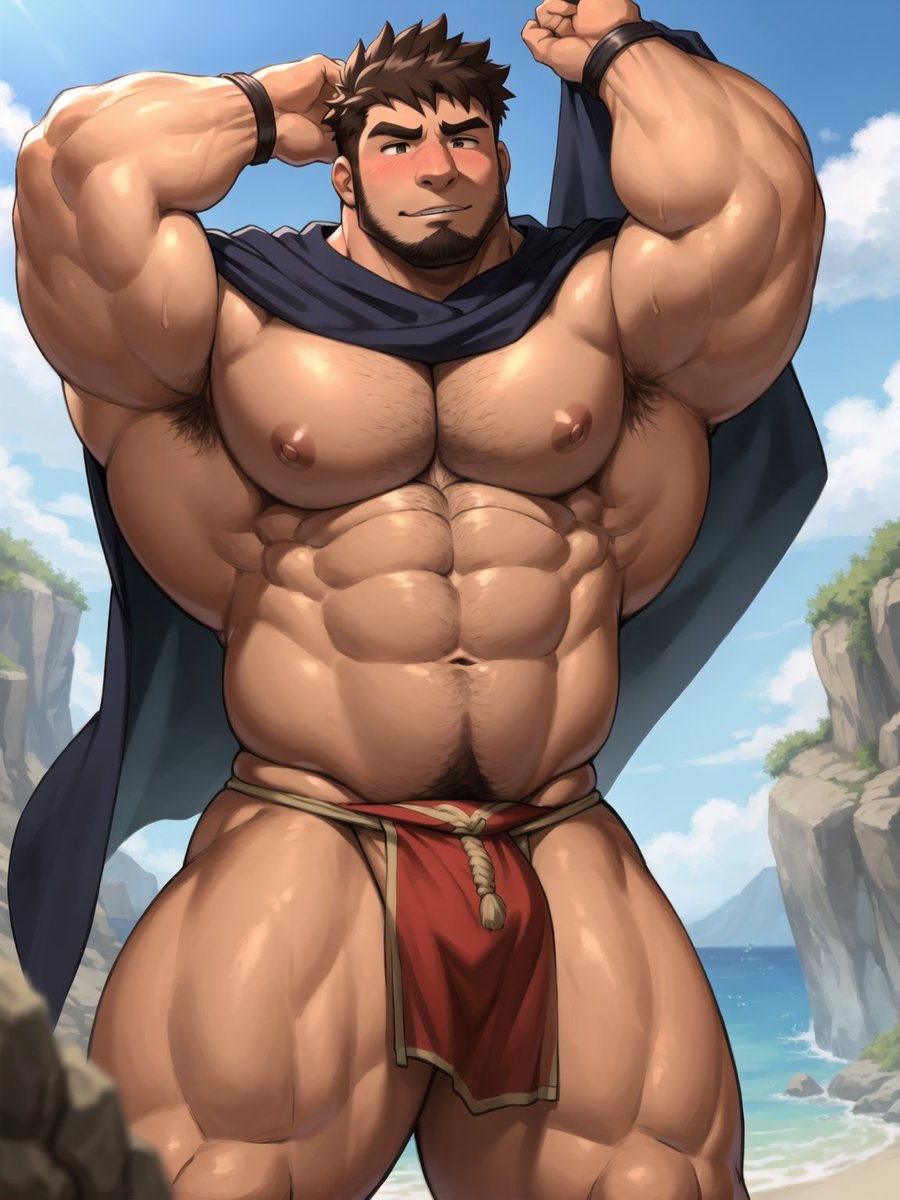 YuKiART_nsfw_ai's tweet photo. 裸マント。 https://t.co/SGf9iOtWSV