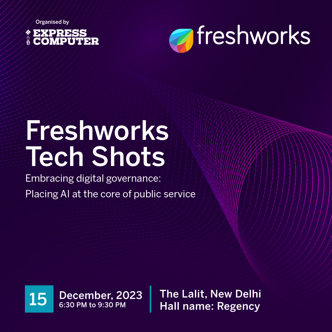 ExpComputer's tweet image. Explore the groundbreaking initiatives undertaken by the GoI and state governments to prioritize citizen-centric services - Join #TechShots: Public Sector Chapter | @FreshWorksInc | 15th Dec 2023 | 6:30 PM - 9:30 PM IST | The Lalit, New Delhi

Register: t.ly/15frwkT