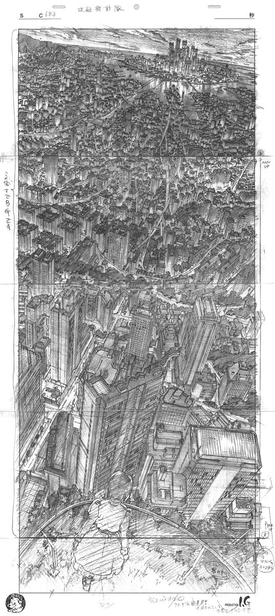 GHOST IN THE SHELL／攻殻機動隊』Cut no. 683の背景画を丁寧に複製し