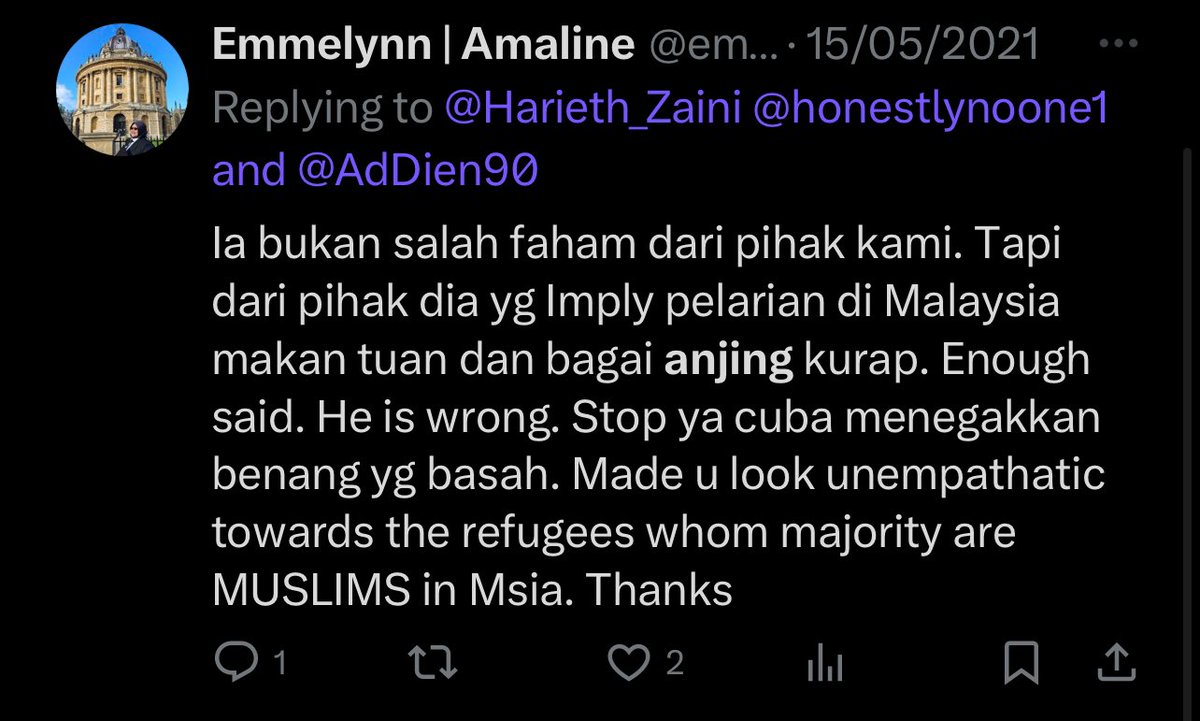 NawraYusoff's tweet photo. @syazmnnn Addien pernah condemn israel, dan bagi CONTOH kalau benda tu jadi kat Malaysia

Tengok lah respond dia. Terang terang Addien kata ‘UMPAMA’ sebab benda belum jadi

Dia tuduh Addien kutuk pelarian Malaysia yang ada sekarang lol

Kemahiran berfikir dia memang lain macam https://t.co/vsD8m9WUK0
