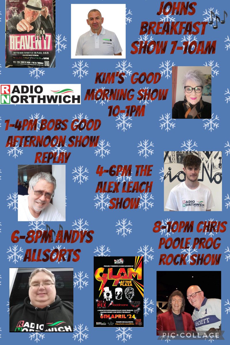It’s Thursday .. the last day of November and here are the Thursday team … listen on radionorthwich.co.uk on all your smart devices @KimSmith1959 @Andy_Wrex @barons_quay @bigbobprice @WittonAlbion @visitnorthwich @NorthwichRules @theresilientkid @sallyannemartyn
