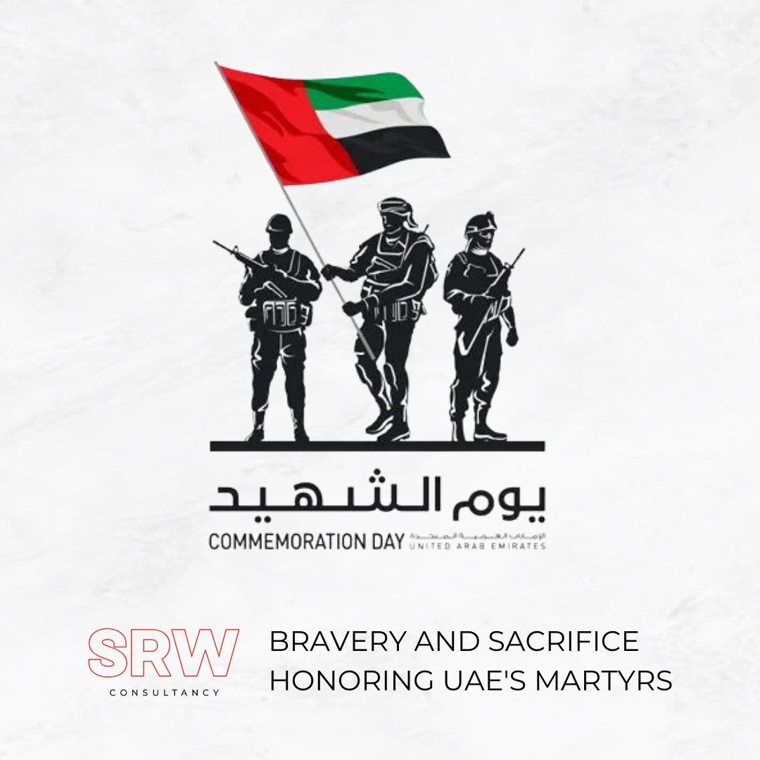 srwconsultancy's tweet photo. As we mark Commemoration Day, let us solemnly celebrate the lives and sacrifices of UAE's heroes. Their unyielding spirit continues to shape the nation's journey towards peace and progress.

#commemoration #commemorationday #uae #uaemartyrsday #unitedarabemirates https://t.co/04UlqPfYWU