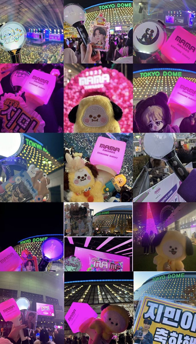 JIMIN_MOCHITEN's tweet photo. Also, So many Jimin fans went to the venue to cheer for him🐥🔎💜 https://t.co/CzOwwSe0a3