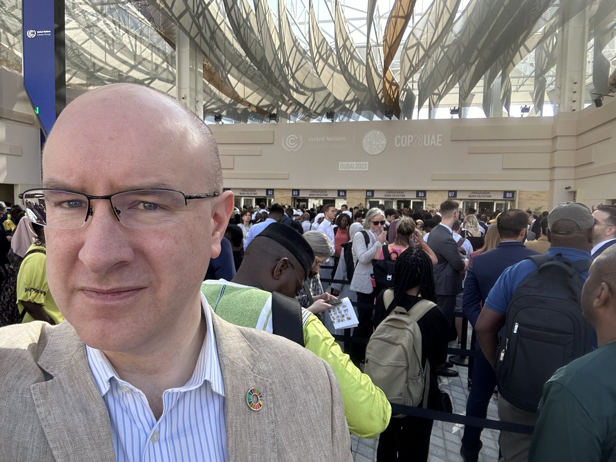 Deeply imperfect, utterly essential. Starting my two weeks here at #COP28, great to be part of the <a href="/UniofExeter/">University of Exeter</a> team, which will be presenting vital evidence of the urgency of the climate change challenge, and setting out how we step back from the abyss.