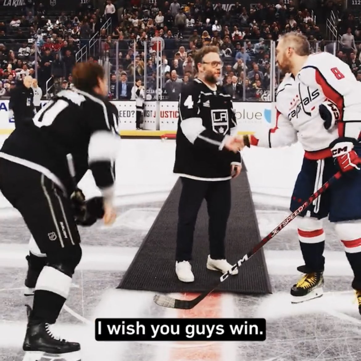 Capitals's tweet photo. We got you, @Sethrogen 😉 https://t.co/FHCSLlRDMv