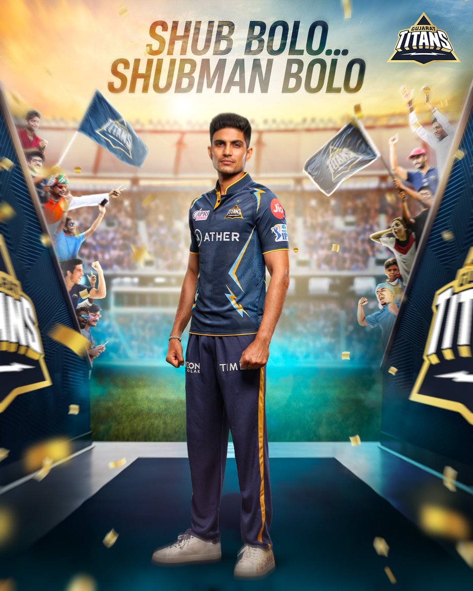gujarat_titans's tweet photo. 📢 𝐂𝐡��𝐧𝐭 𝐚𝐟𝐭𝐞𝐫 𝐮𝐬... Shub Bolo, ___ 🔥

#AavaDe https://t.co/3shK4YDIfK