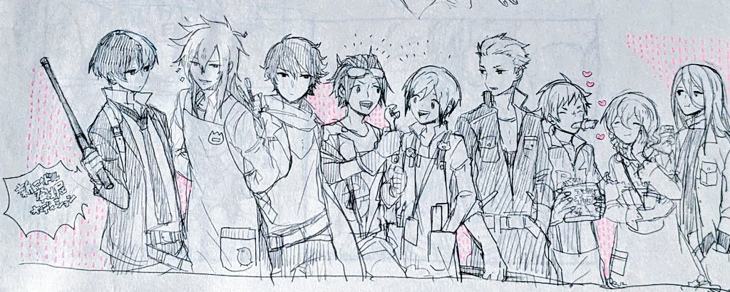さがしものしてたら候補生たちの落書きしたものが出てくる 