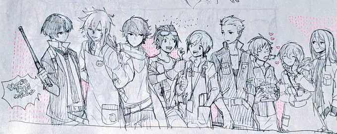 さがしものしてたら候補生たちの落書きしたものが出てくる 