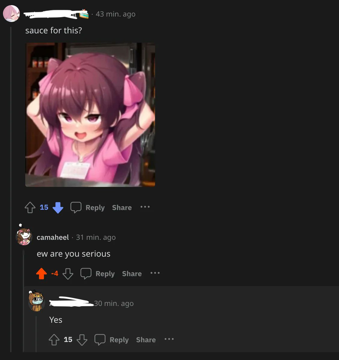 DaBadMemes's tweet photo. Most Normal r/goodanimememes reply section https://t.co/i7H4L3ENTJ