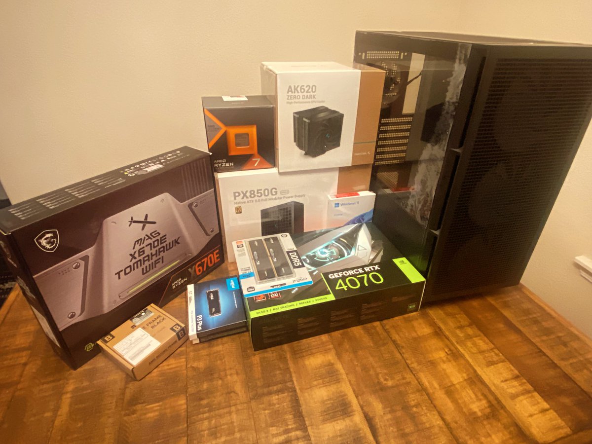 It’s Building time! PC 1 of 2. the second PC is exactly the same parts!

 #Pc #pcbuild #pcparts #firstpcbuild #stream #streamer #twitch #live #new #tacticaldummies #livesoon #followforfollowback #gamer #games #gaming #pcgaming #amd #deepcool #crucialmemory #msi #msigaming #ryzen7