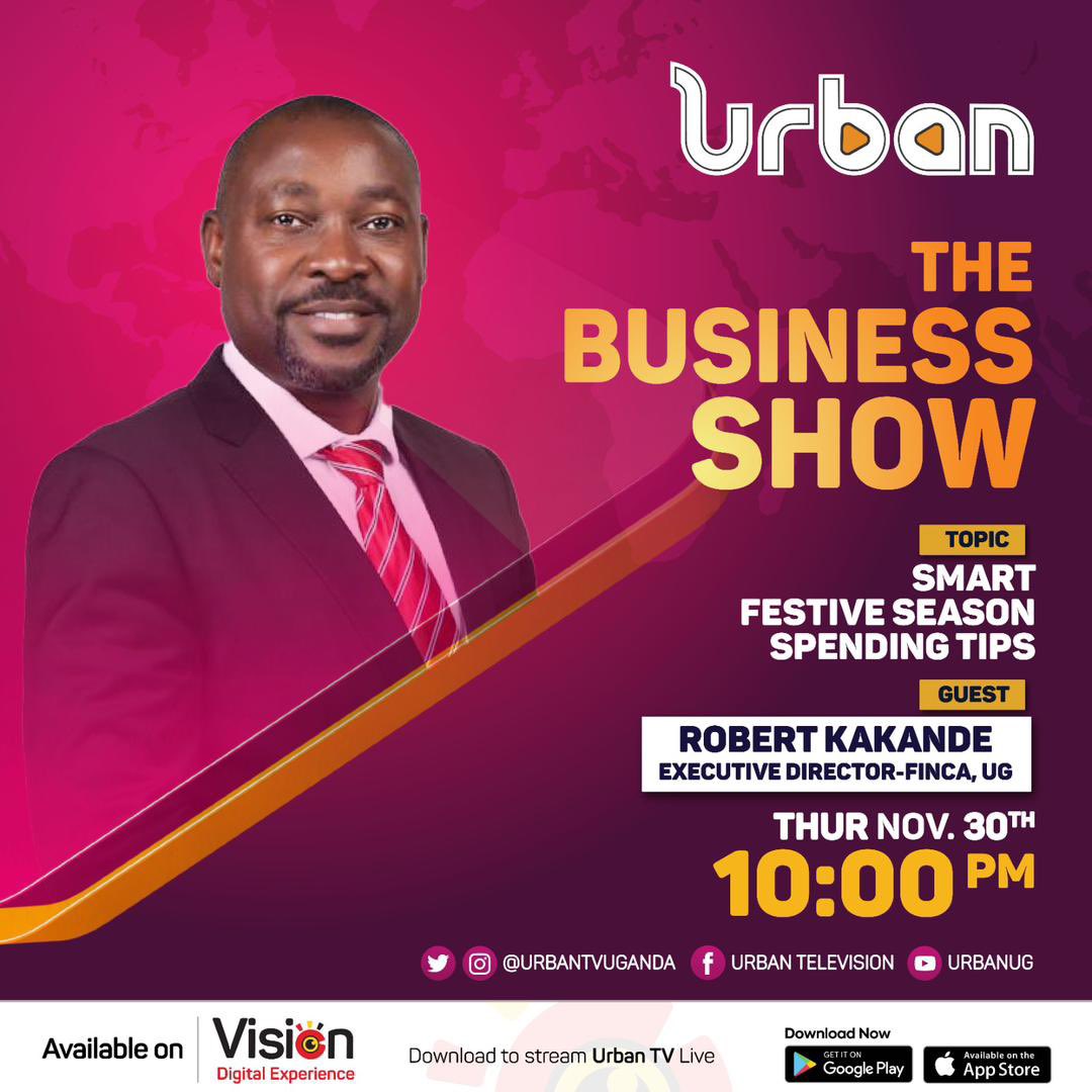 jachwich's tweet image. .@Rakakande who is the ED of @FINCA_Uganda will be hosted on @UrbanTVUganda today at 10:00pm on a show known as “The Business Show”. 

Topic of discussion is “Smart Festive Season Spending Tips”

#TomorrowIsHere
#BalanceTransfer