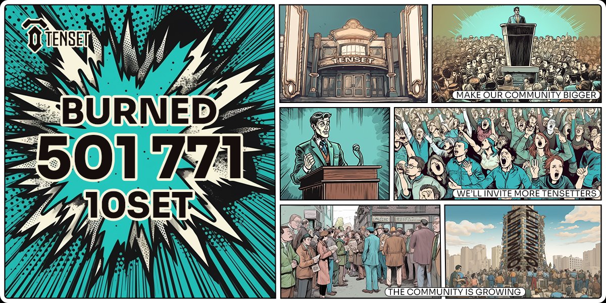 Redacted_TenseT's tweet photo. Zealy update 7 ⚡️

4,000+ users participated to contribute to a MASSIVE 501,771 #10SET burn 🔥
https://t.co/TA3IFKvW0X

Keep up the great work Tensetters, 1,824,546 tokens have been burned so far! 👏

Current Zealy sprint ends in just a few hours!
👉 https://t.co/StiGDGxg46 https://t.co/6VAPcPrDhg