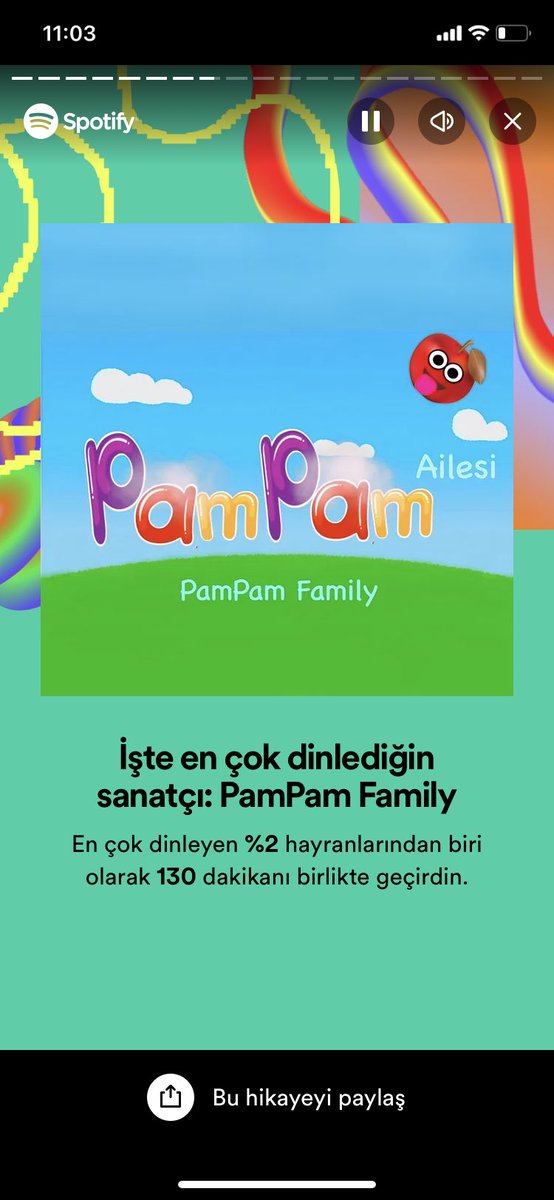 Bu senede liste değişmedi … teşekkürler bebeğim…