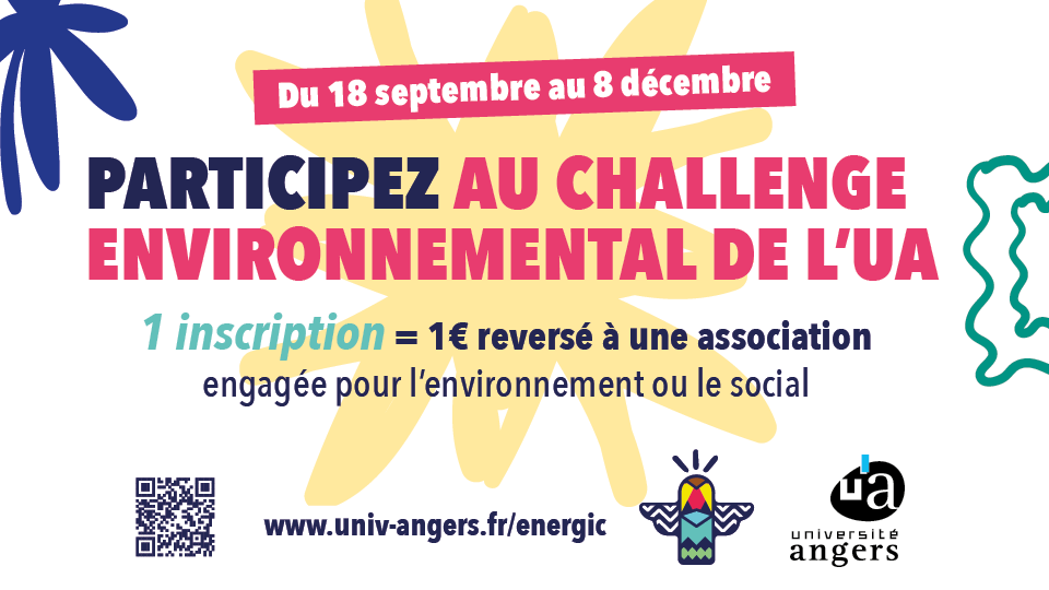 UnivAngers's tweet photo. Cette semaine, la solidarité est non seulement à l'honneur à l'#UA avec le #GivingTuesdayFR mais aussi avec le challenge #Energic qui met cette thématique à l'honneur pour la dernière ligne droite ! 
Pour rappel, 1 participation = 1€ à une asso : https://t.co/AwX0EgDS4e 🙏 https://t.co/K6BaHyvAeD
