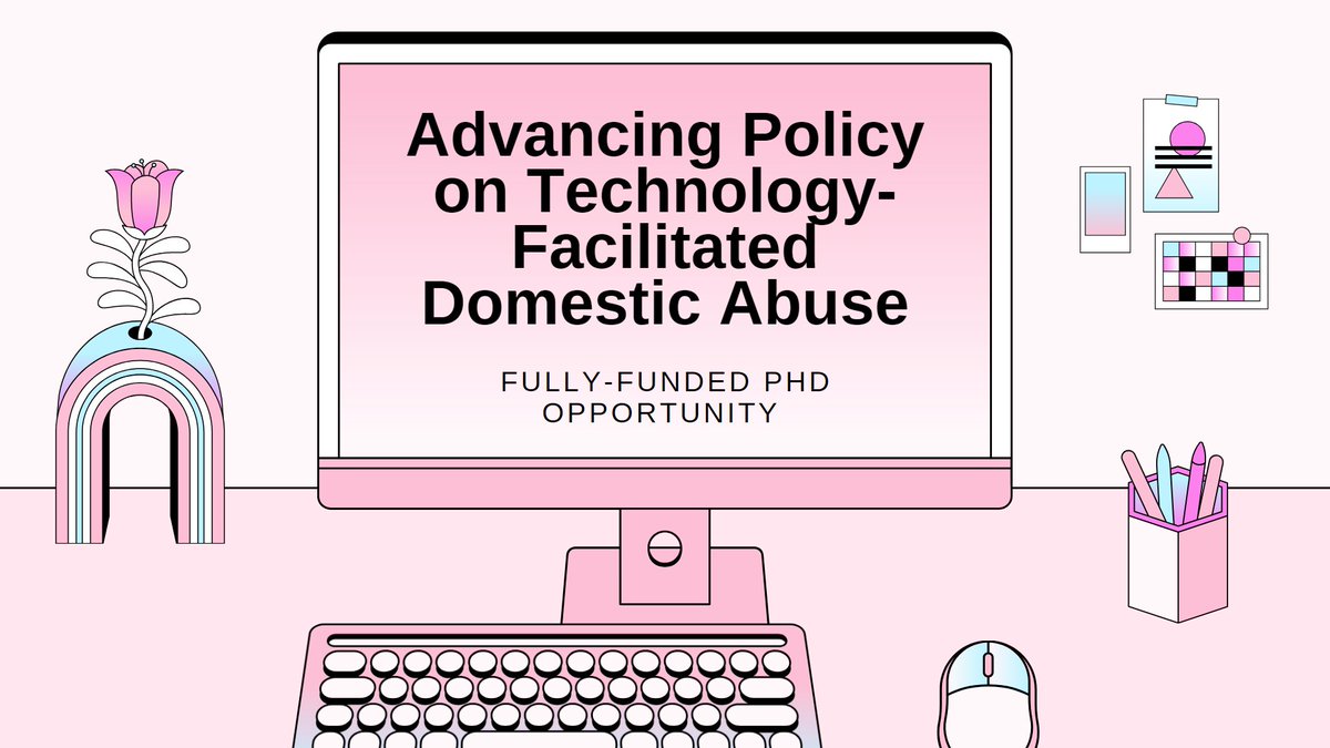 #PhD Opportunity: Advancing #Policy on Technology-Facilitated #DomesticAbuse (#TechAbuse)
🟧Work w/ <a href="/CommissionerDA/">Dame Nicole Jacobs</a>'s Office
🟧Fully-funded &amp; interdisciplinary project 
🟧Be part of a growing team!

➡️ucl-epsrc-dtp.github.io/2024-25-projec…
➡️ucl.ac.uk/epsrc-doctoral…

#16Days #OGBV #TFGBV #VAWG