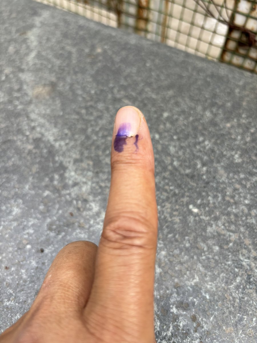 Done 👍 🗳️
What about you ? 😊

'Talk is cheap, voting is free; take it to the polls.'

#TelanganaAssemblyElections2023 
#TelanganaElections2023 l
#Vote 
#MyVoteMyPower #Democracy