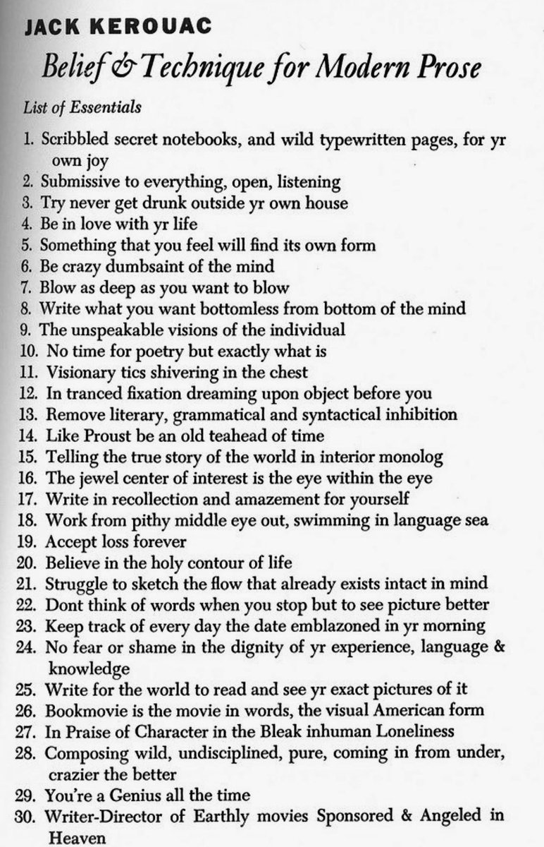 Jack Kerouac reminds so well. 

#FindingJack #amwriting