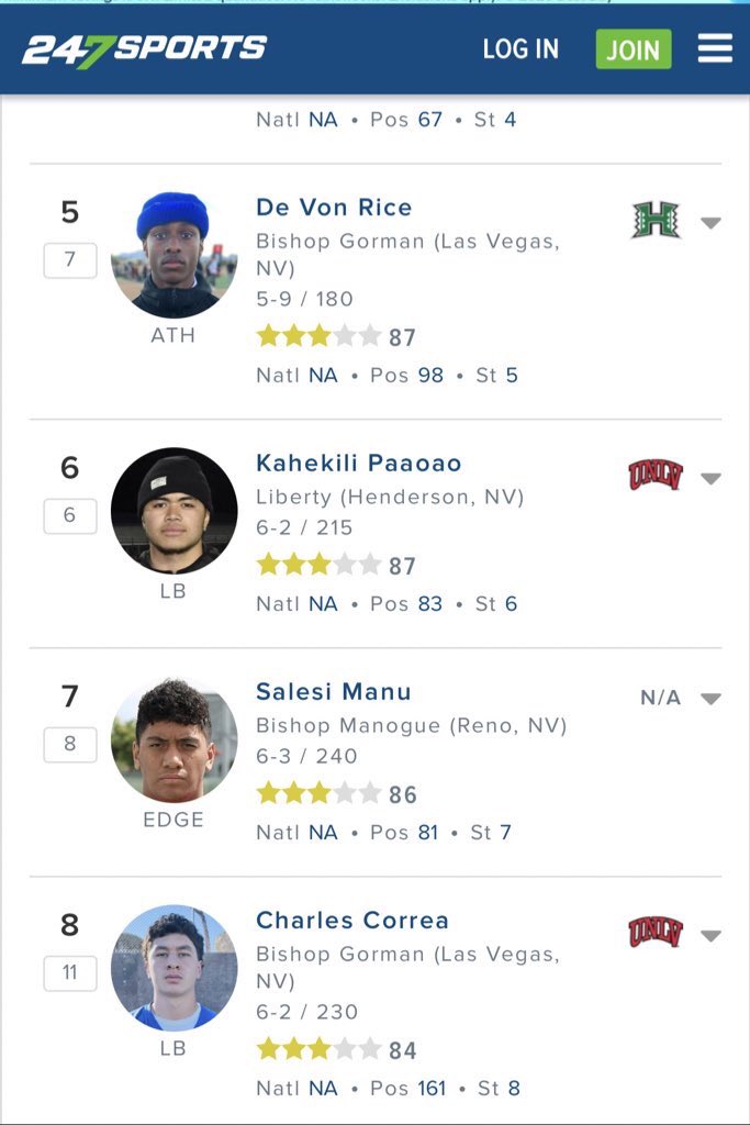 unko_kaikZ's tweet photo. @polynesiabowl @jessesapolu @richmiano38 @MaaTanuvasa 
Hawaii born, UNLV commit and highest ranked Linebacker in the state of Nevada on all recruiting platforms. He’d love an opportunity to play in front of his family and friends back home in the 808 state. PolyBowl @kahekili1_ https://t.co/t7jyXFPSh0