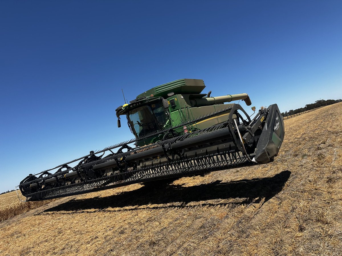 Catching the second harvest further South near Horsham, Victoria.