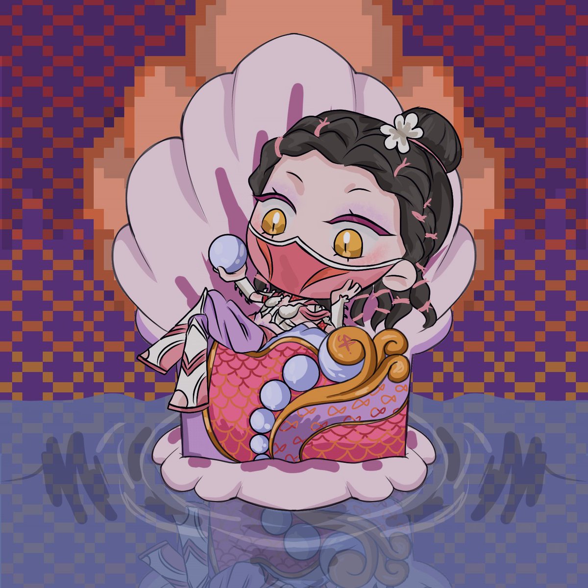 MuffinKittens's tweet photo. I drew her again :D

#mileena https://t.co/dNAPTsNN1E