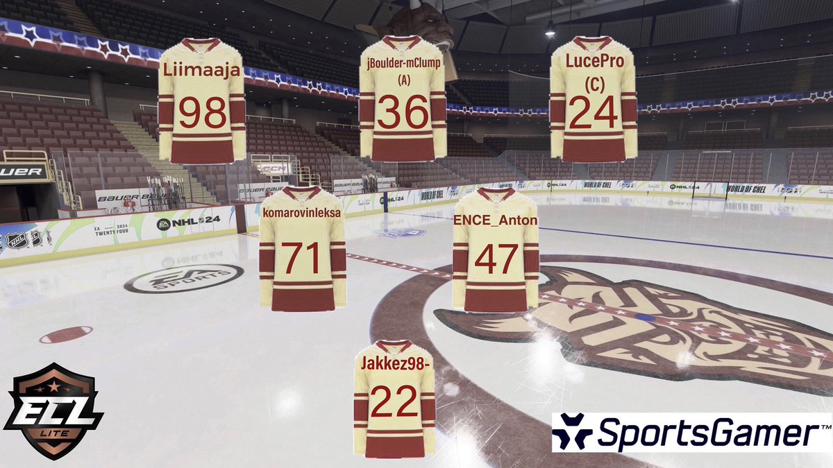 Game day!☠️

🆚 Swedish Strars
🕘 21.00 CET
📺 twitch.tv/luceproo

<a href="/SportsGamerGG/">SportsGamer</a> 
<a href="/EASPORTSNHL/">EA SPORTS NHL</a> 
#ECL24 

Roster today!🔥
