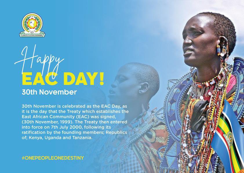 EACYouthLeague's tweet image. Happy East African Community Day! 

Celebrating the beautiful tapestry of diversity and unity that binds the people of East Africa together. Here’s to embracing shared heritage and creating a brighter future!

#EastAfricanUnity | #OnePeopleOneDestiny