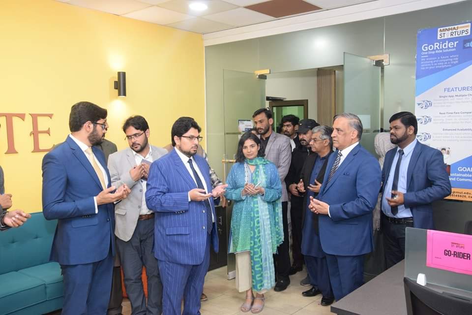 DrHussainQadri's tweet photo. Professor Dr. Hussain Mohi-ud-Din Qadri, Deputy Chairman of the Board of Governors, officially inaugurated the 'Minhaj Center for Startups Innovation Center' under the auspices of the Office of Research, Innovation, and Commercialization (ORIC) at Minhaj University Lahore. Stressing the crucial role of startups in driving market transformation and setting new trends, he highlighted Pakistan's favorable environment for startups, fueled by the prevalence of social media and high-speed internet. Professor Qadri urged youths, especially students, to explore opportunities in startups. The establishment of the Startup Innovation Center within the Business Incubation for Skill Development at the university received commendation. Vice-Chancellor, Professor Dr. Sajid Mahmood Shahzad, expressed pride in offering top-tier education and outstanding entrepreneurial facilities. The event featured presentations on six business projects by students from diverse academic domains, attracting a large audience of faculty and students, including ORIC Director Dr. Amber Noreen and Registrar Dr. Khurram Shahzad. #MinhajUniversity #StartupInnovationCenter